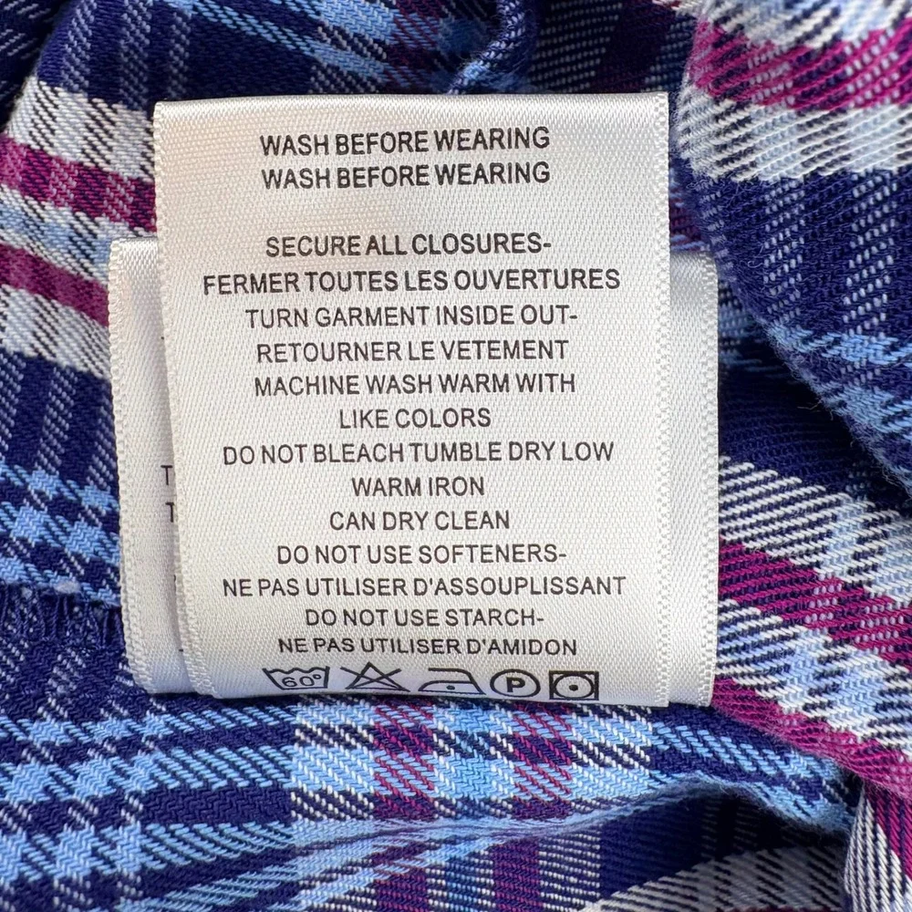 Vanlens FR2023C MNS FR Shirt Mens 2XL Blue Plaid CAT 2 Workwear EUC Industrial